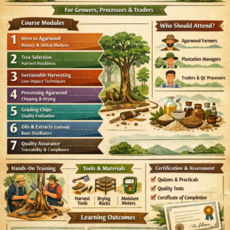 Agarwood Harvesting, Processing & Grading Course