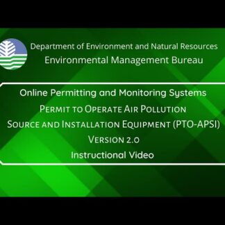 Permit to Operate from DENR